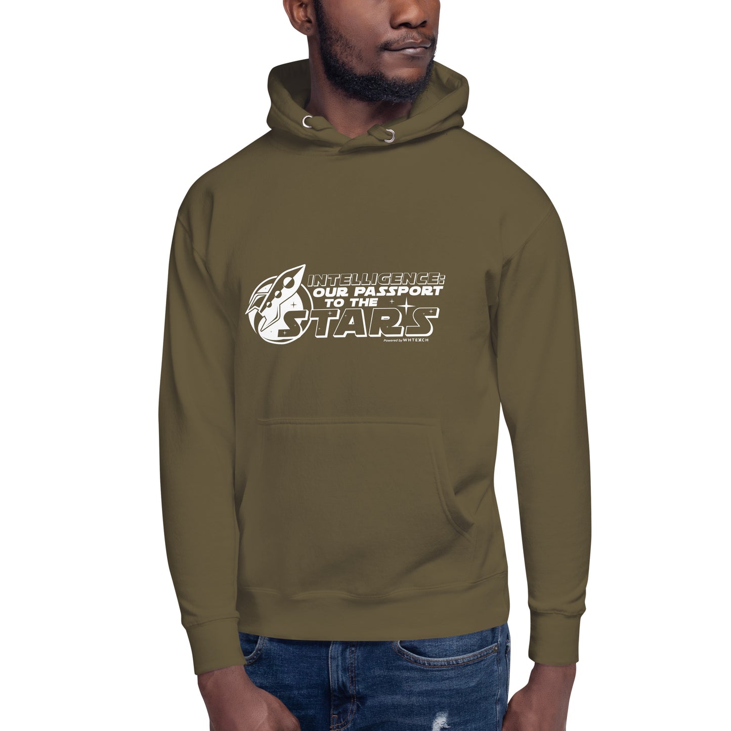 "Intelligence: Our Passport To The Stars"-Unisex Quality Cotton Hoodie