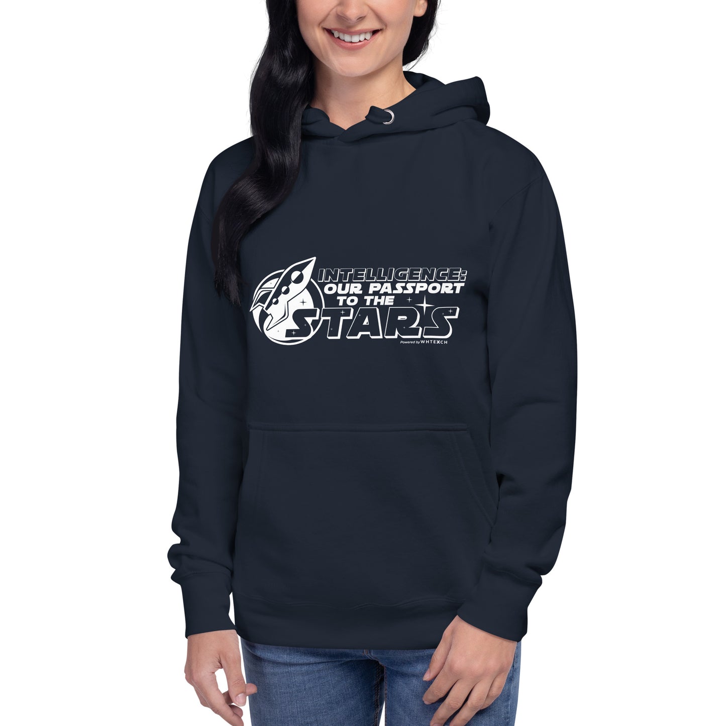 "Intelligence: Our Passport To The Stars"-Unisex Quality Cotton Hoodie