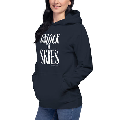 "Unlock The Skies"-Unisex Quality Cotton Hoodie