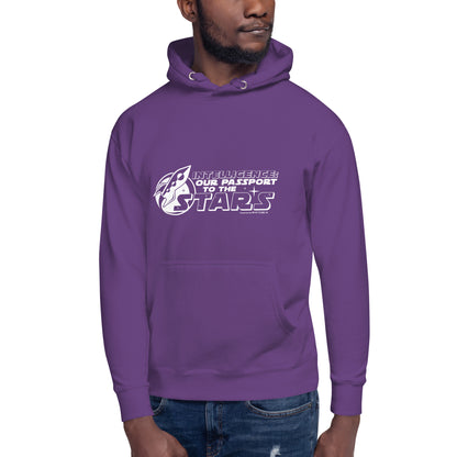 "Intelligence: Our Passport To The Stars"-Unisex Quality Cotton Hoodie