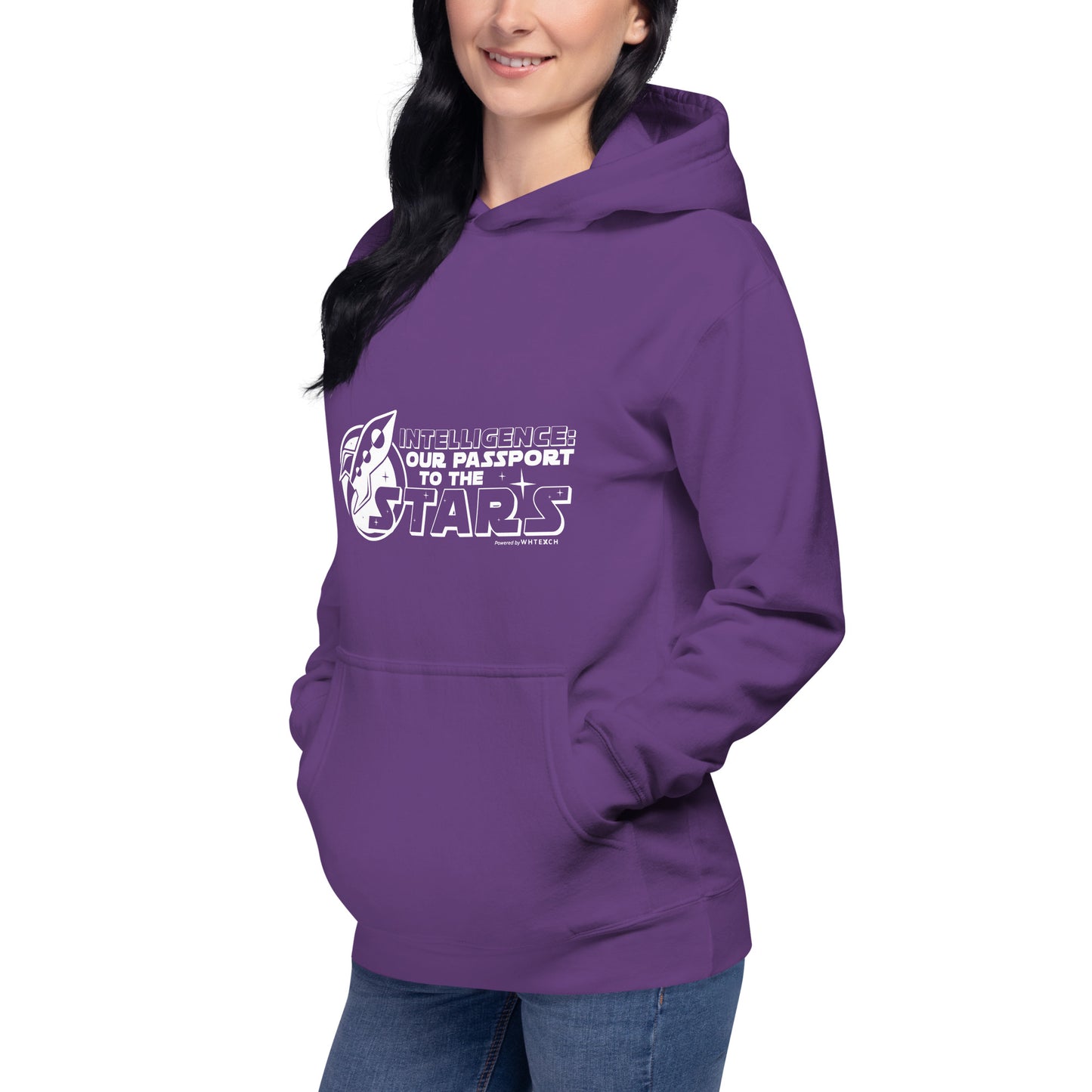 "Intelligence: Our Passport To The Stars"-Unisex Quality Cotton Hoodie