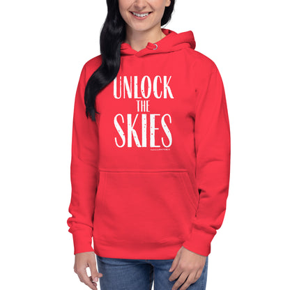 "Unlock The Skies"-Unisex Quality Cotton Hoodie