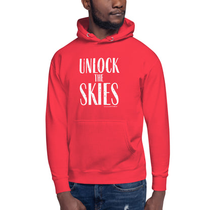 "Unlock The Skies"-Unisex Quality Cotton Hoodie