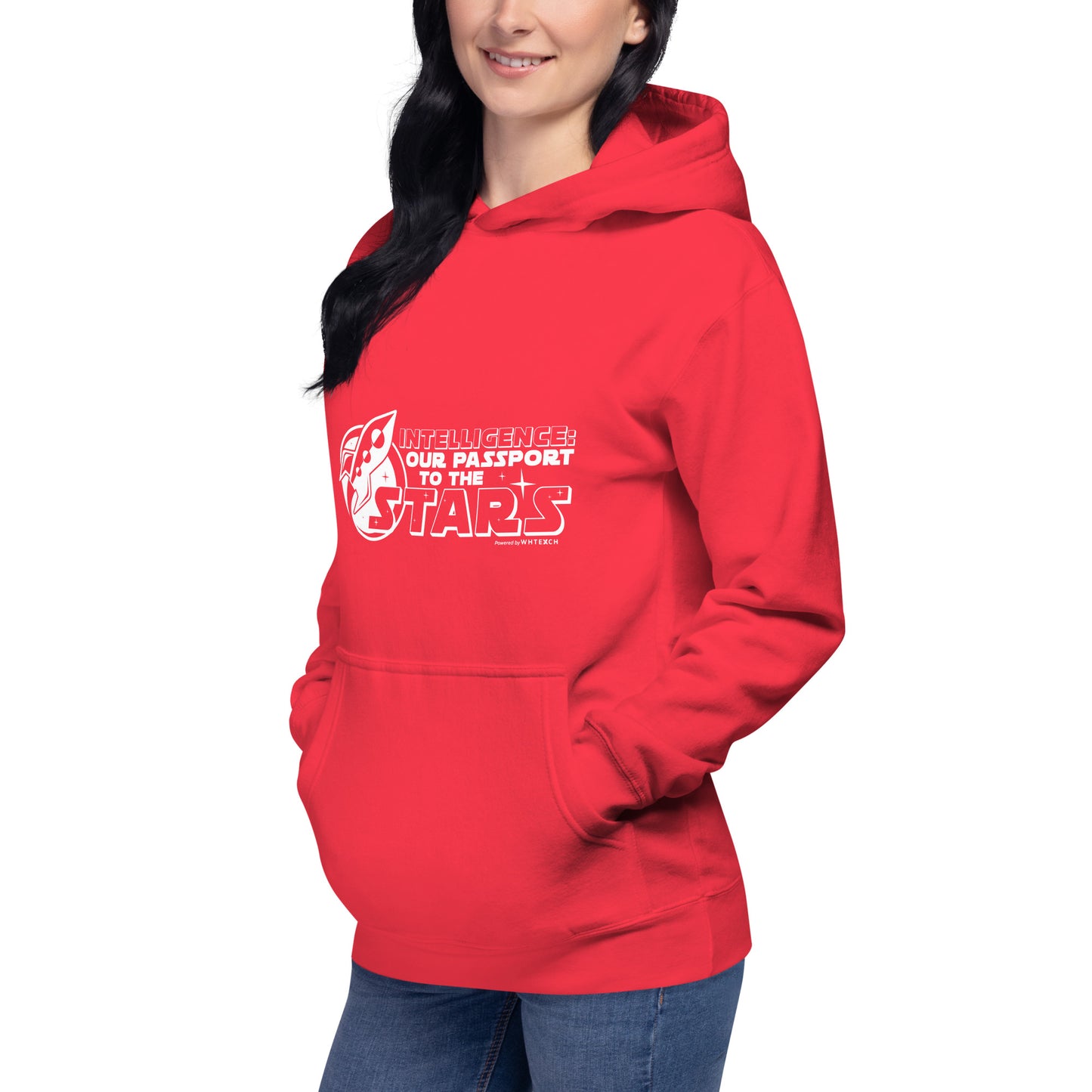 "Intelligence: Our Passport To The Stars"-Unisex Quality Cotton Hoodie