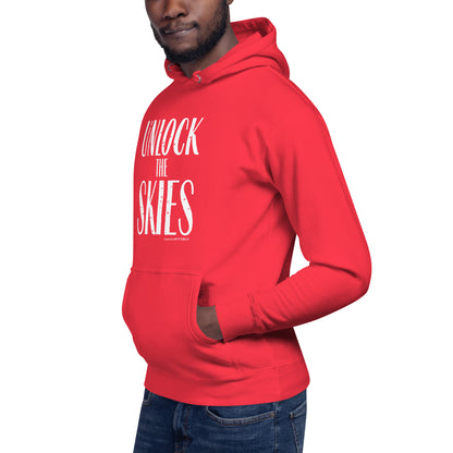 "Unlock The Skies"-Unisex Quality Cotton Hoodie