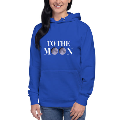 "To The Moon"-Unisex Quality Cotton Hoodie