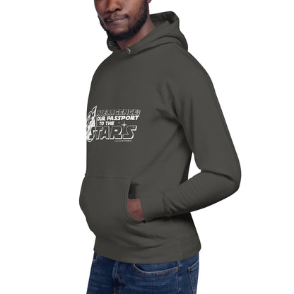 "Intelligence: Our Passport To The Stars"-Unisex Quality Cotton Hoodie