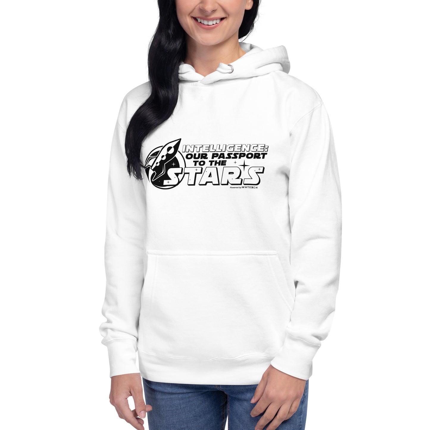 "Intelligence: Our Passport To The Stars"-Unisex Quality Cotton Hoodie