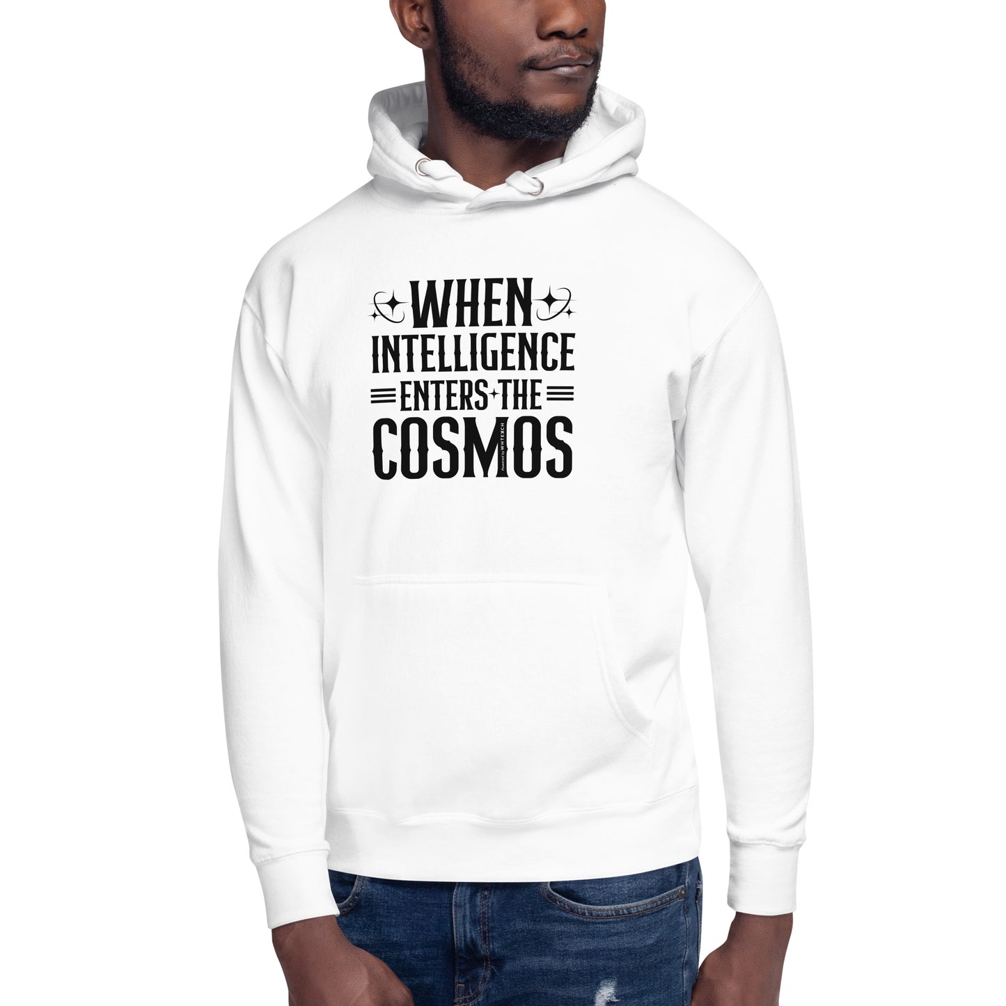 "When Intelligence Enters The Cosmos"-Unisex Quality Cotton Hoodie