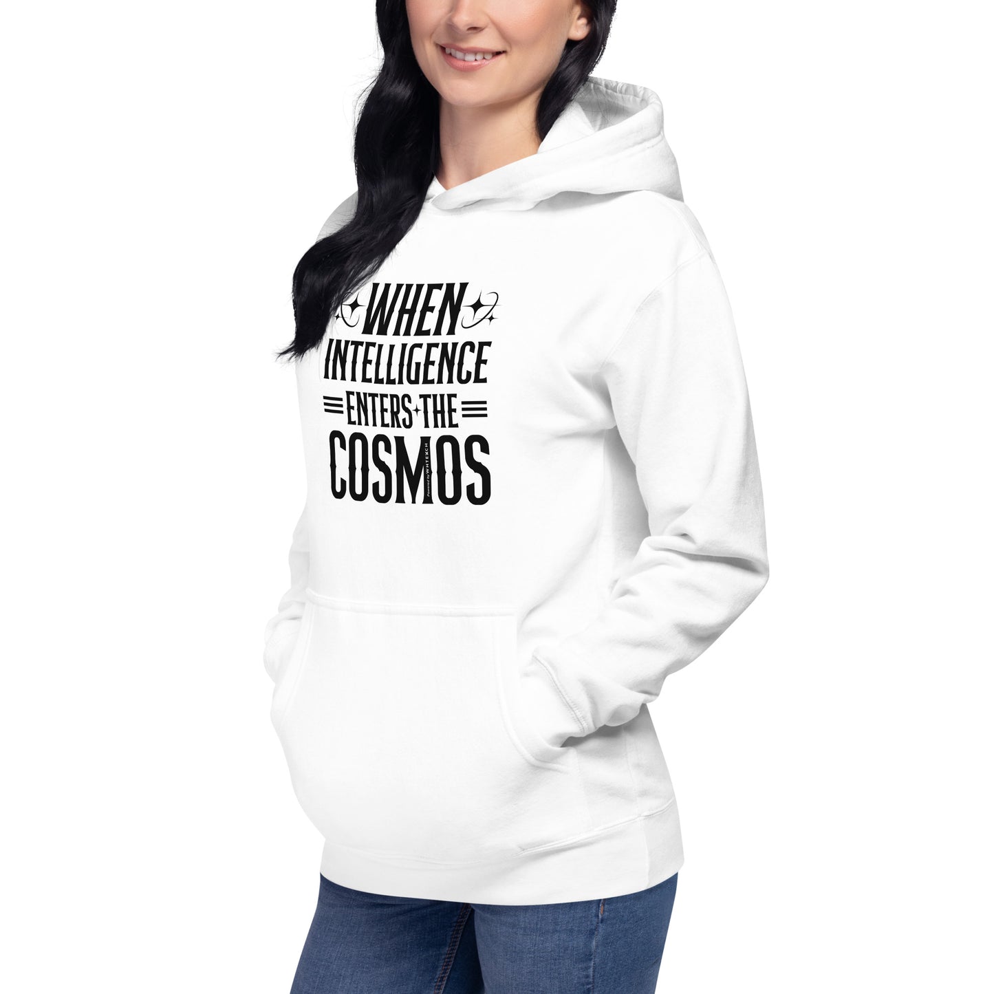 "When Intelligence Enters The Cosmos"-Unisex Quality Cotton Hoodie